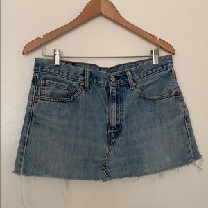 Levi’s reworked denim skirt